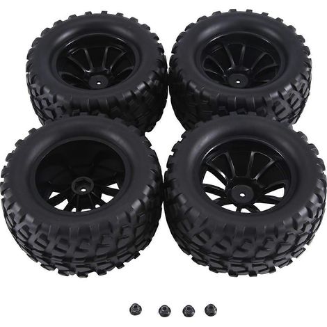 Pneus hexagonaux 12 mm pour camions RC à l'échelle 1/10, B-- (1/5)