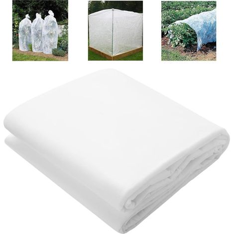 Wintervlies für Pflanzen, Vlies Pflanzen Winter, 1,5mx8m Gartenvlies Pflanzenschutz Winter Frost, Atmungsaktiv wasserdurchlässig, Winterschutzvlies Frostschutz (1/5)