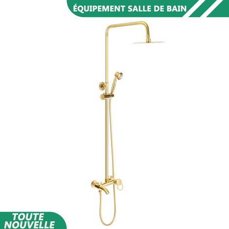 WAOBDLA Ensemble de douche NPT 1/2 '' avec spray portatif et robinet de salle de bain monté au mur (1/5)