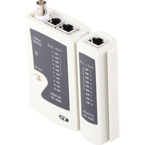 Testeur de câble réseau BNC NS-468B, testeur universel RJ45 RJ11 avec sac de rangement, DC 9V (1/5)