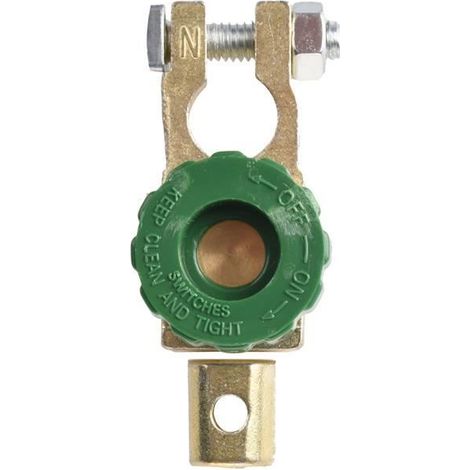 Interrupteur rapide de débranchement pour batterie de voiture et camion - Vert (1/4)