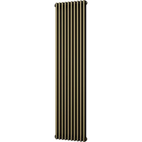 Alpha - Antique Brass Vertical Column Radiator H1800mm x W460mm 2 Column