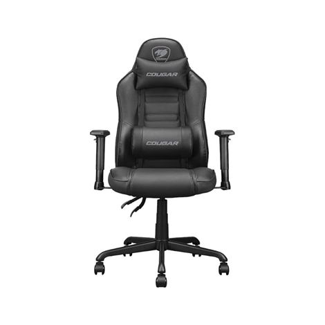 Fusion S Black Silla para videojuegos de PC Asiento acolchado Negro