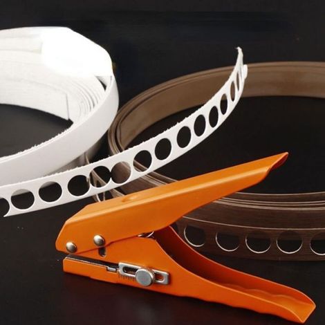 Pince Poinçonnage Bandes Chant 15mm PVC, Outil Travail Bois, Pour Couverture Vis (1/4)