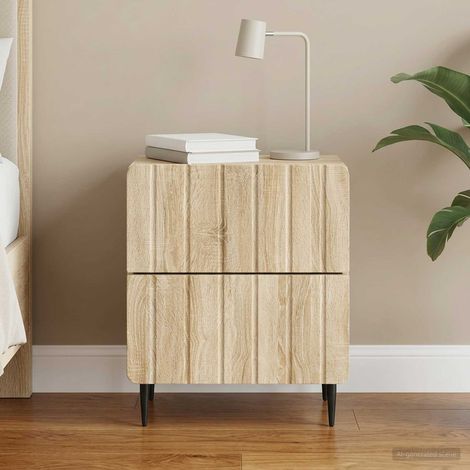 vidaXL Armario de Noche Roble Sonoma 43 x 34,5 x 49,5 cm (1/5)