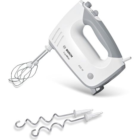 Electroménager - MFQ36400 - Batteur à main ErgoMixx, 450 watts, Blanc/Gris (1/2)