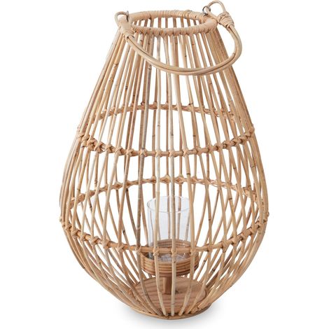 Interiors by Premier Elegant Design Lantern With Hoop Handle, Functional Black Tealight Lantern, Sleek Large Candle Lantern (1/5)