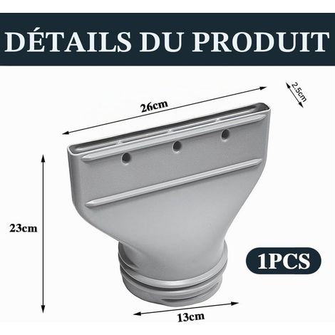 Adattatore per tubo flessibile di condizionatore portatile, raccordo piatto per finestra per tubo di scarico del condizionatore da 130 mm/150 mm, kit di ventilazione (1/5)