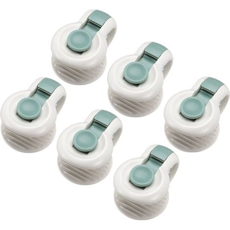 Quilt-Greifer/Clips, Bettbezug-Clips, Quilt-Clips, Anti-Bewegungs-Quilt-Greifer, rutschfester Bettdecken-Fixierer, halten Ecken von Quilts/Decken an Ort und Stelle, grün, Dicke 30 mm, 6 Stück, T (1/5)
