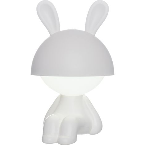 Lampe de chevet décorative, petite fille lapin, 19 x 17 x 27 cm (1/5)