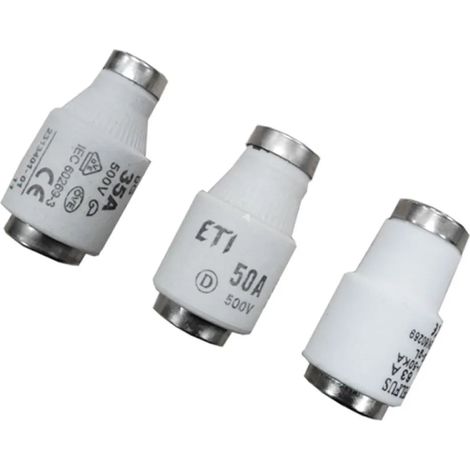 edm Diazed Do3 63A Sicherung Weiß 22,5 mm Durchmesser