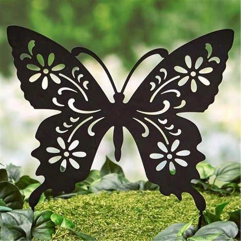 Jardin de papillons, pots de jardin pour décoration extérieure, inserts animaux pour jardin, inserts animaux creux en acrylique (1/5)