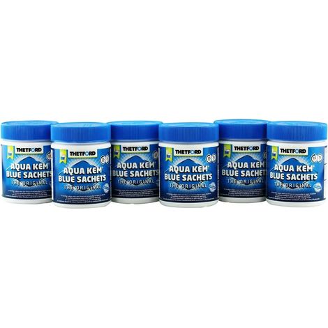 WC chimico liquido bustine, 15 bustine, 6 dosi, buste per WC chimico (1/5)