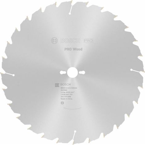 Bosch PRO Wood Kreissägeblatt, 400 x 3,2 x 30 mm, T28 (1/5)