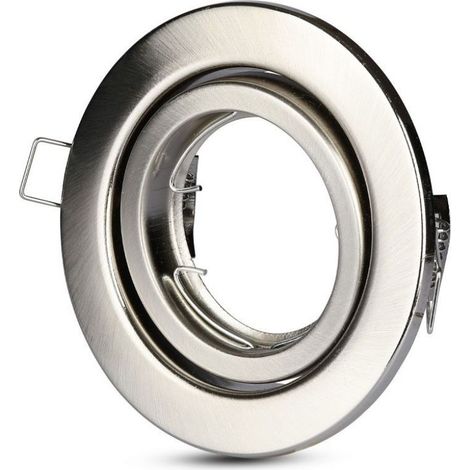 V-TAC Runder LED Einbaustrahler Halter GU10 und GU5.3 (MR16) Einstellbar