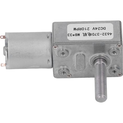 Moteur reducteur turbo vis sans fin couple eleve micro boitier DC24V M8x33mm outil electrique 210 tr/min (1/5)