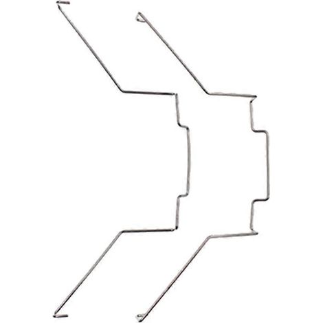 Clips de fixation pour ventilateur de processeur d'ordinateur, câble en acier inoxydable, boucle de serrage - Crochet de 12 cm (1/4)