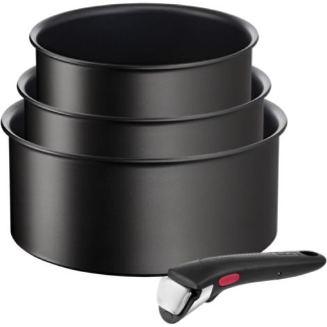 TEFAL 3CAÇAROLAS INGENIO UNLIMITED INDUÇAO 16/18/20CM + PEGA
