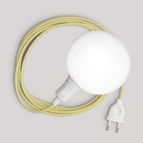 Lampe serpent portable Creative Cables avec interrupteur, prise et abat-jour incassable Unbreak-a-Ball (1/5)