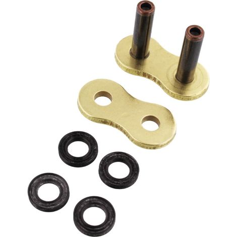 Eslabón de conexión RK - remache (CLF) 520XRU (anillo UW) color oro