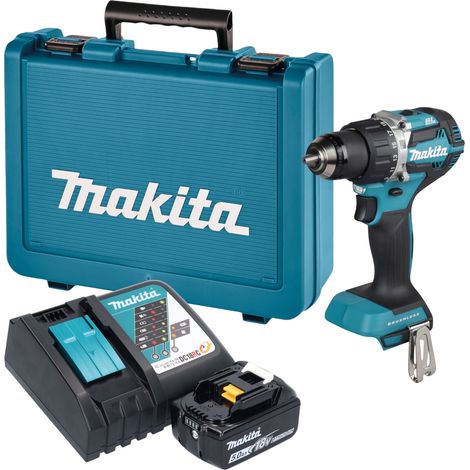Perceuse-visseuse sans fil Makita DDF 484 RT1E 18 V 54 Nm sans balais + 1 batterie 5,0 Ah + chargeur + mallette (1/5)