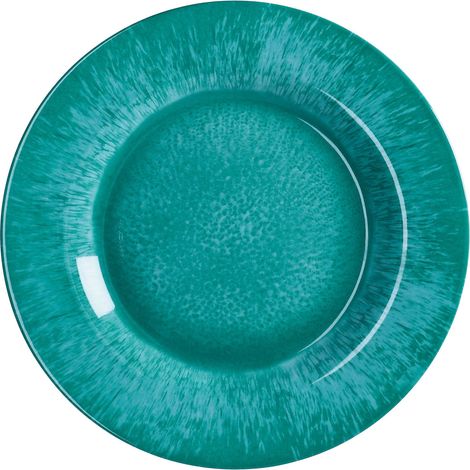 Regalo Italiano Piatto Piano Melamina D 28 Cm H 3 Cm Verde Acqua