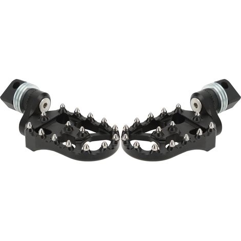 Satz mit 2 rutschfesten Aluminium-Soziusfußrasten für R1200GS, R1250GS und LC Motorräder, Ersatz-Fußrastenplatten, silberfarben (1/5)
