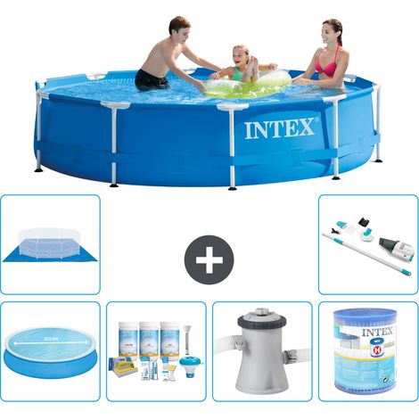 Intex Piscina con struttura Rotonda - 305x76 cm - 7-pezzi S31526 (1/4)