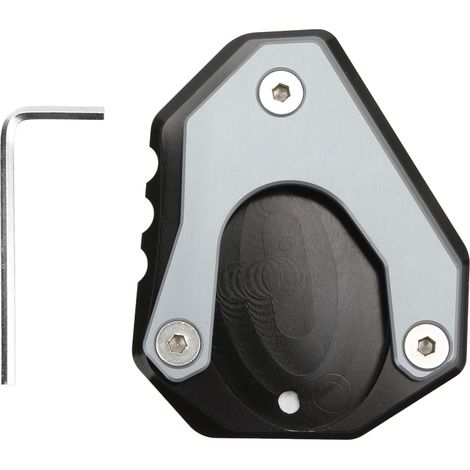 Repose-pied moto agrandisseur patte de béquille latérale en alliage d'aluminium, remplacement pour NINJA250 300 400 2018+ (couleur titane) (1/5)