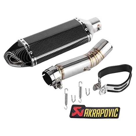 Système D'échappement en Fiber de Carbone, Silencieux avec Tuyau Intermédiaire DB Killer, pour CBR500R CB500F CB500X 2013 – 2015 (1/5)