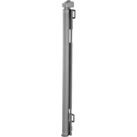 Barrière bébé rétractable extensible 1450x980 mm verrou de sécurité filet pour chien escaliers couloirs intérieur grise (1/5)