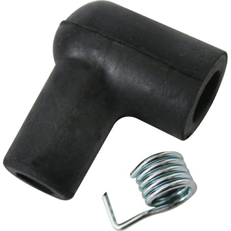 Zündkerzenstecker für Rasenmäher und Industriemotoren, Kabelloch 7 mm 15950001