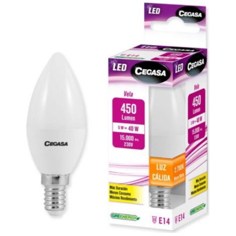 LMP CEGASA LED VELA 5W E-14 450 - CEGASA