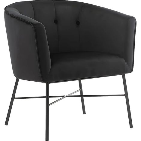 Poltrona cabriolet - Velluto Nero - FAKART (1/5)