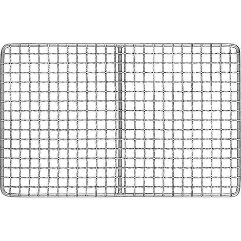 Plaque de cuisson en titane ultralégère, grille de barbecue en métal, idéale pour le camping, la randonnée et les pique-niques. Parfaite pour la cuisson, le rôtissage et le refroidissement. (1/5)