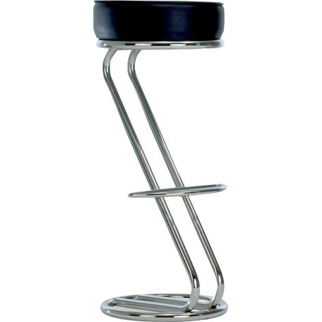 Tabouret de bistrot ZETA H830 mm chrome / noir