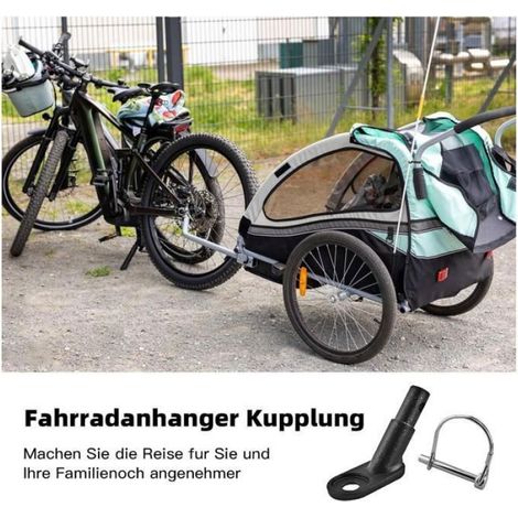 Adaptateur d'attelage de remorque de vélo - Universel pour chien/poussette, accessoire fiable REMORQUE VELO (1/4)