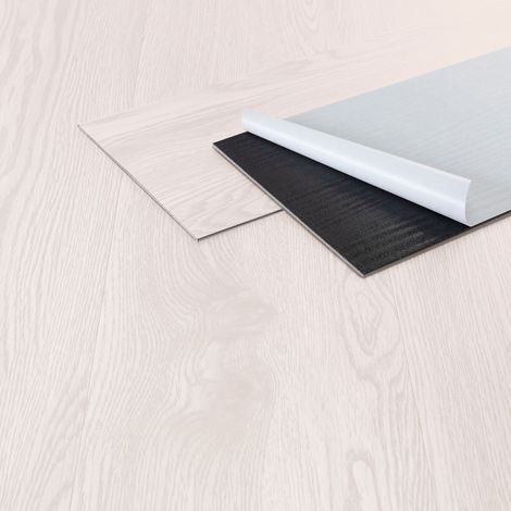 ML-Design Suelo Vinílico Adhesivo de PVC 4,46m² Color Roble Blanco Grosor 2mm Planchas de Vinilo Autoadhesivas 91,5x15,3cm 32x Láminas Aspecto Madera Antideslizante Impermeable Fácil Instalación