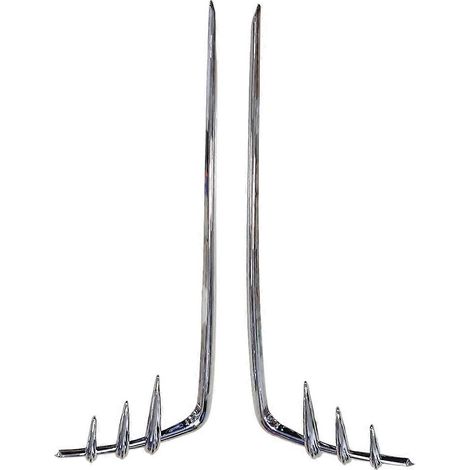 Paar Chromzierleisten für die Deckel der Hartschalenkoffer der Harley Touring Road King Dresser (1993–2013) (1/5)