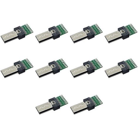 Lot de 10 adaptateurs de connecteur Micro-USB 10/15 broches pour câble déclencheur d'appareil Son Y X Peria (1/5)