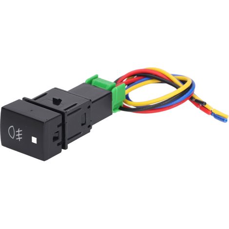 Interrupteur de feux antibrouillard, faisceau de câblage de feux antibrouillard ABS, 10A 12V avec LED, pour modification automobile. (1/5)