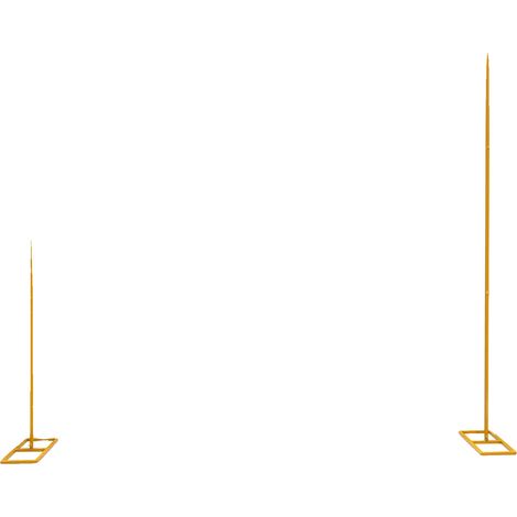 Arco de boda, altura ajustable, versátil para eventos, color dorado, 3 x 3 metros. (1/2)