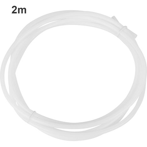 Tuyau PTFE blanc Bowden 1.75mm filament 3D imprimante (2m, diamètre intérieur 2.0mm/extérieur 4.0mm) (1/5)