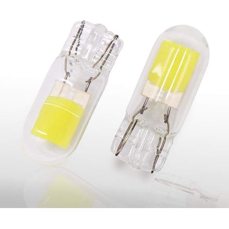 T10 W5W LED Turn Signal Light Bulb 12V 6000K White 194 168 501 2825 LED for Interior Lights Map License Plate Light, Pack of 2 (1/5)
