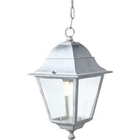 Lanterna con catena "Old" lampada da esterno in alluminio anticato 60 w -Bianco (1/5)