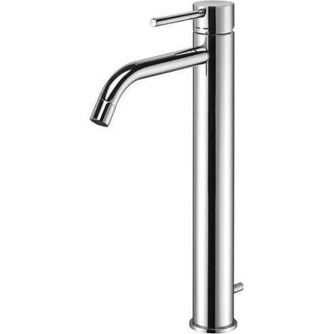 Miscelatore lavabo prolungato e scarico automatico bianco opaco Paffoni serie Light LIG085BO Ottone - Bianco Opaco (1/4)