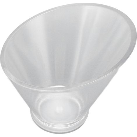 Saladier en acrylique incliné, fond antidérapant, grand format (600 ml), idéal pour mélanger les salades, les pâtes et les sauces aux fruits. (1/5)