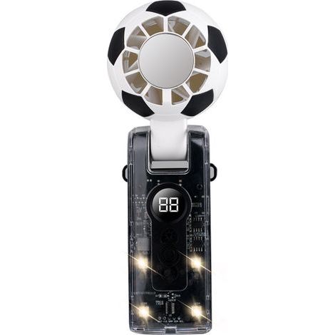 Ventilateur portable en forme de ballon de football, mini ventilateur rechargeable USB pour les fans de foot, cadeau sur le thème de la Coupe du Monde pour les voyages sportifs-AquaForge (1/3)
