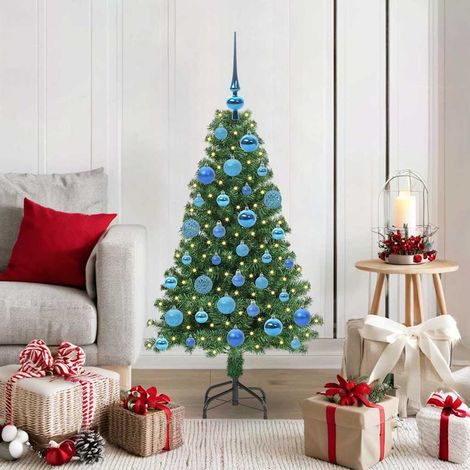 vidaXL Artificial Christmas Tree with 150 LEDs with Stand Green 120 cm (1/5)