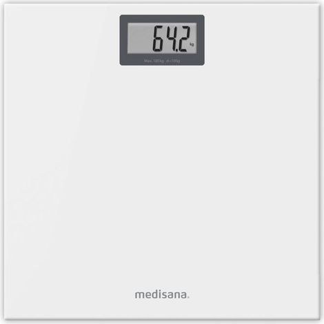 Bilancia digitale Medisana PS 404 piano in vetro di sicurezza 6 mm 180 kg bianco ghiaccio (1/4)